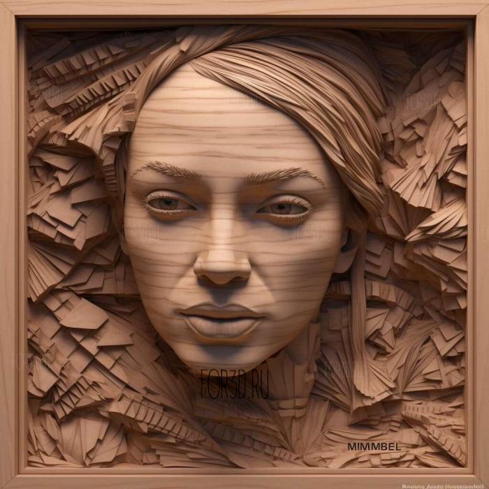 stl Uma Thurman 4 stl model for CNC